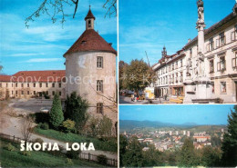 73631589 Skofja Loka Sora Schloss Stadtpanorama Skofja Loka Sora - Slowenien