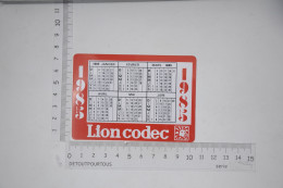 Lot De 2 Calendriers Mini Calendrier 1985 & 1986  LION CODEC Supermarchés - Formato Piccolo : 1981-90
