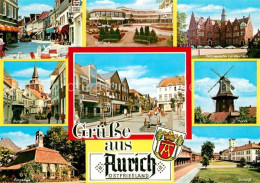 73619920 Aurich Ostfriesland Burgstr Rathaus Pingelhaus Muehle Schloss Marktplat - Aurich