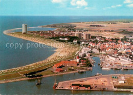 73618004 Buesum Nordseebad Hafen Mit Ort Und Strand Fliegeraufnahme Buesum Nords - Buesum