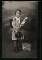 Foto-AK Mädchen Mit Zuckertüte Zum Schulanfang Am 7. April 1939  - Primero Día De Escuela