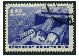 Russia 552, CTO. Michel 510. Moscow Subway,1935. Subway Station Cross Section. - Used Stamps