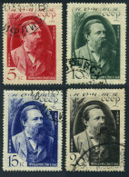Russia 555-558,CTO.Michel 523-526. Friedrich Engels,German Socialist,1935. - Usati