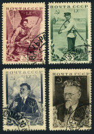 Russia 573-576,CTO.Michel 532-535. Mikhail Kalinin,1935.Worker,farmer,orator. - Used Stamps