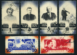 Russia 540-545,CTO.Michel 488-493. First Decade Without V.Lenin,1934.Stalin. - Used Stamps