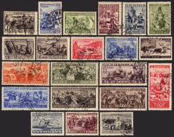 Russia 489-509,CTO.Michel 429-449. Peoples Of The Soviet Union,1933. - Usati