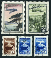 Russia C91-C94A,C, CTO. Mi 1749A,1760-1762, 1762C. Plane Over River, Mountain.  - Used Stamps