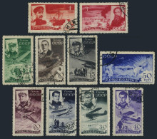 Russia C58-C67, CTO. Michel 499-508. Rescue Of Ice-breaker Chelyuskin Crew,1935. - Used Stamps