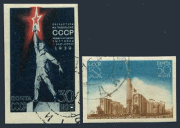 Russia 714a-715a Imperf,CTO.Michel 693B-694B. New York World Fair-1939. - Used Stamps