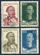 Russia 745-748,CTO.Michel 714-717. M.E.Saltykov-Shchedrin,writer,satirist,1939. - Usados