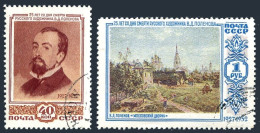 Russia 1646-1647 Blocks/25, CTO. Mi 1649-1650. V.D.Polenov, Painter,1952.Moscow. - Used Stamps