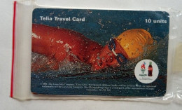 Sweden Telia Travcel Card 10 Units MINT - Swimming - Coca Cola - Schweden