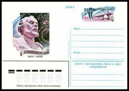 Russia PC Michel 107. Konstantin Tsiolkovsky,125th Birth Ann.1982.Museum,Kaluga. - Lettres & Documents