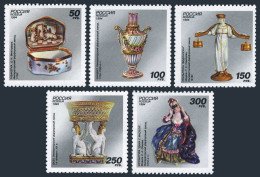 Russia 6228-6232,6233,6228a,6228b Sheets,MNH.Mi 397-401,Bl7,klb. Porcelain,1994. - Unused Stamps