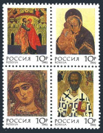 Russia 6103-6106a Block,MNH.Michel 273-276. Icons Of 12th-16th Centuries. - Ongebruikt