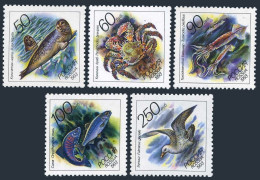 Russia 6158-6162,6162a Sheet,MNH.Michel 323-327,klb Sea Life 1993.Pusa Hispida, - Unused Stamps