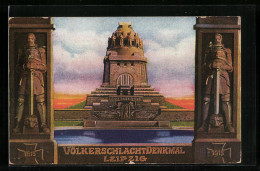 Künstler-AK Leipzig, Völkerschlacht-Denkmal, 1813-1913  - Monuments