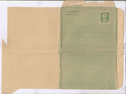 EFO, Error, Freeks, 10np Ashokan ILC, Unsed Inland Letter, India Postal Stationery, Miscut Vatiery, (Cond., Few Tears ) - Inland Letter Cards