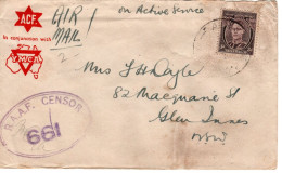 Australia  Military Mail , Austr. Army RAAF Censor 661,average Conditions - Lettres & Documents