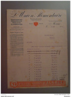 Belgique 1930 Lettre De L'Union Alimentaire Confiseries Biscuits, Chocolats D'Alsace à Mons - Alimentare