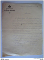 Belgique 1921 Société Royale Les Bardes Du Hainaut Quaregnon Lettre De Membre - Autres & Non Classés