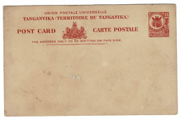 Entier Postal EP Grande-Bretagne Ex-colonie Former Colony Protectorat Territoire Tanganyika Tanganika Afrique Africa - Tanganyika (...-1932)