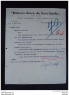 Bruxelles 1903 Raffineries Réunies Des Sucres Liquides Lettre - Alimentos