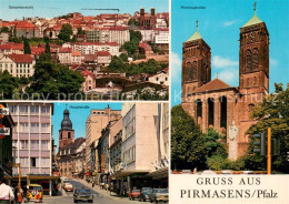 73615565 Pirmasens Stadtblick Pirminkirche Hauptstrasse Pirmasens - Pirmasens