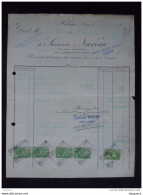 Hollogne-sur-Geer 1929 Sucrerie Naveau 2,80 Fiscale Zegels Timbres Fiscaux Sur Facture - Dokumente