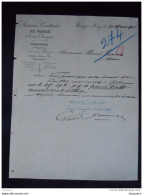 Wanze (Huy) 1905 Sucreries Centrales De Wanze Lettre - Food