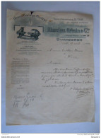 Quaregnon 1921 Blanchez, Urbain & Cie Grand Garage Central Vente Et Réparation D'autos Lettre - Automobilismo