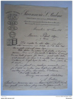 Marseille 1886  Savonnerie L. Balme Savons Blancs, Marbre Bleu, Marbre Rose  Lettre - Perfumería & Droguería