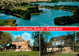 73615160 Timmdorf Fliegeraufnahme Landhaus Kasch Gartenterrasse Timmdorf - Malente-Gremsmuehlen