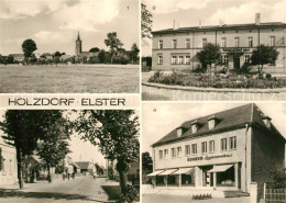 73613880 Holzdorf Elster Ansicht Mit Kirche Bahnhof Dorfstrasse Konsum Landwaren - Jessen