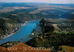 73613215 St Goar St. Goarshausen Fliegeraufnahme Rheinpartie St Goar - St. Goar