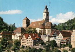 73611477 Horb Neckar Ortsansicht Mit Kirche Horb Neckar - Horb