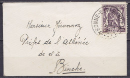 L. Format Carte De Visite Affr. N°714 Càd Relais *BONNE-ESPERANCE* /2 I 1947 Pour Préfet De L'Athénée De BINCHE - 1935-1949 Small Seal Of The State