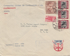 Colombia Letter Air Mail Bobota To New York - Colombia