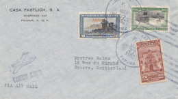 Panama 1952: Air Mail Pnama To Genf/Switzerland - Panama