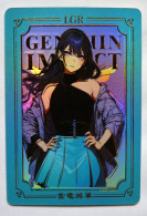 RARE CARTE SEXY GIRL MANGA HOLO Genshin Impact Raiden Shogun LGR - Autres & Non Classés