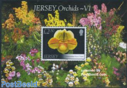 Jersey 2008 Orchids S/s, Mint NH, Nature - Flowers & Plants - Orchids - Jersey