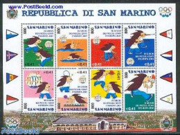 San Marino 2001 Piccolo States Games 8v M/s, Mint NH, Sport - Cycling - Shooting Sports - Sport (other And Mixed) - Ta.. - Neufs