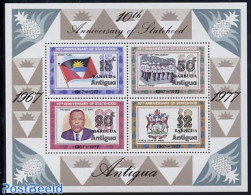 Barbuda 1978 Independence S/s, Mint NH, History - Various - Coat Of Arms - Flags - Police - Polizia – Gendarmeria