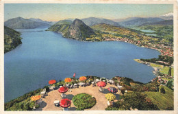 SUISSE - Lago Di Lugano - Monte S. Salvatore Et Monte Rosa Visti Dalla Terrazza ... - Colorisé - Carte Postale - Lugano