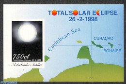 Netherlands Antilles 1998 Solar Eclipse S/s, Imperforated, Mint NH, Science - Various - Astronomy - Maps - Astrologie