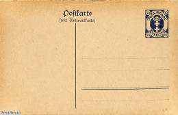 Germany, Danzig 1921 Reply Paid Postcard 40/40pf, Unused Postal Stationary - Otros & Sin Clasificación