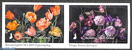 Finland 2023 Flowers 2v S-a, Mint NH, Nature - Flowers & Plants - Nuovi