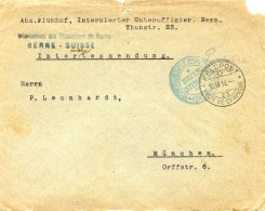 Lettre Avec Cachet Feldpost 15 IV 18 Poste De Campagne 23 - Internement Des Prisonniers De Guerre - Berne Suisse - Cartas & Documentos