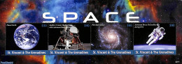 Saint Vincent 2022 Space 4v M/s (high Face Values), Mint NH, Transport - Space Exploration - St.Vincent (1979-...)