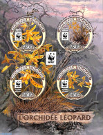 Togo 2016 WWF, Orchids 4v M/s, Mint NH, Nature - Flowers & Plants - Orchids - World Wildlife Fund (WWF) - Togo (1960-...)